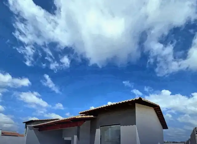Fachada da casa de 60 m²